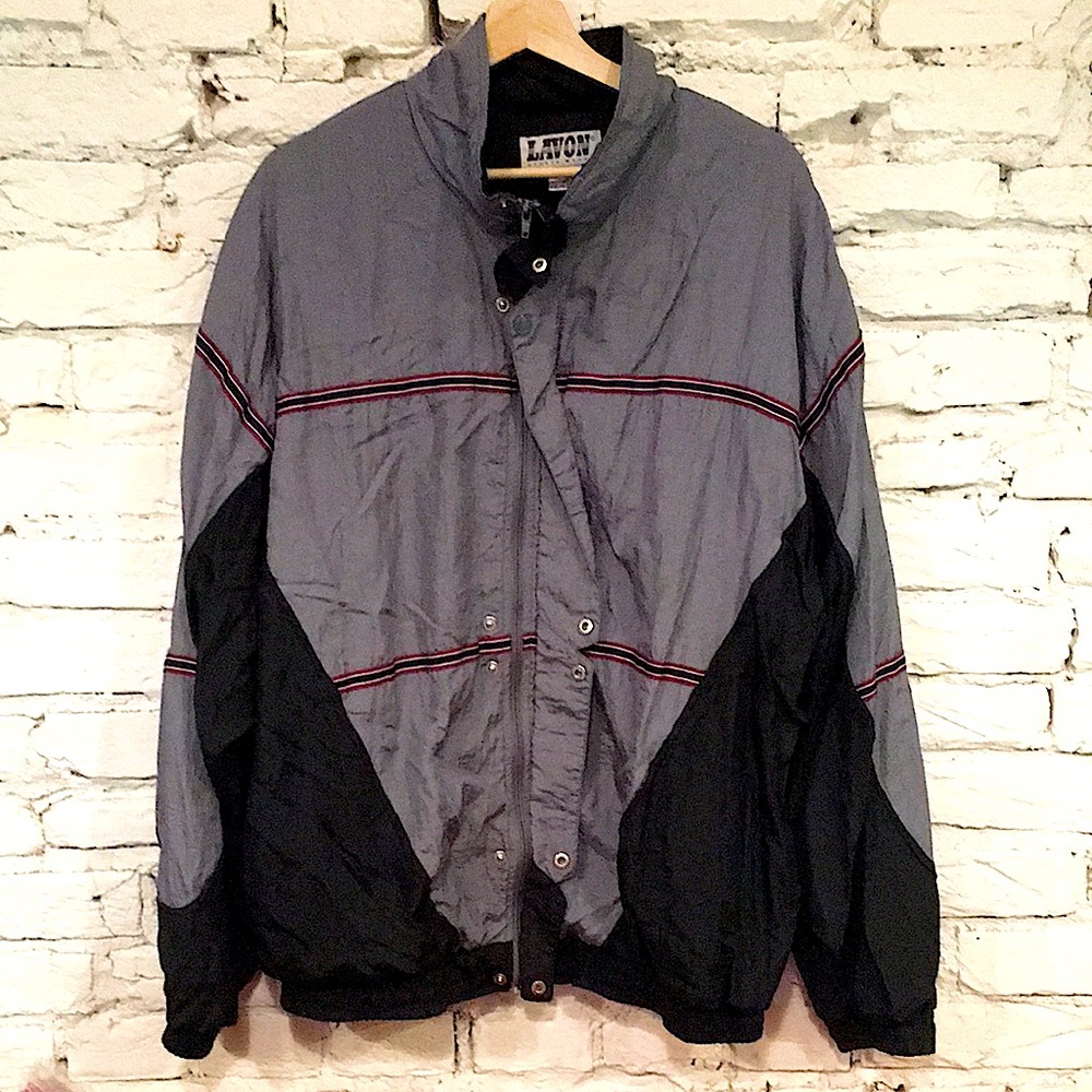 Stylish Vintage 80’s Zip-up Windbreaker Jacket